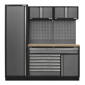 Sealey APMSSTACK10W Superline Pro 1.96m Storage System - Pressed Wood Worktop