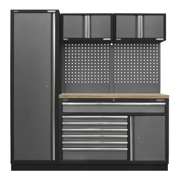 Sealey APMSSTACK10W Superline Pro 1.96m Storage System - Pressed Wood Worktop