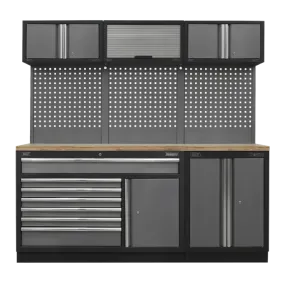 Sealey APMSSTACK11W Superline Pro 2.04m Storage System - Pressed Wood Worktop