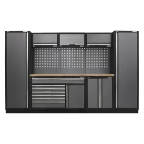Sealey APMSSTACK13W Superline Pro 3.24m Storage System - Pressed Wood Worktop