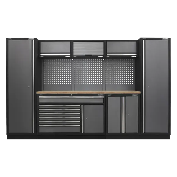 Sealey APMSSTACK13W Superline Pro 3.24m Storage System - Pressed Wood Worktop