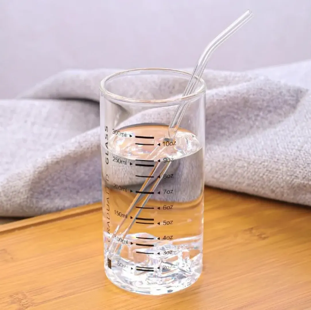 Set of 6 glass cups and glasses. Variety of designs for every occasion.