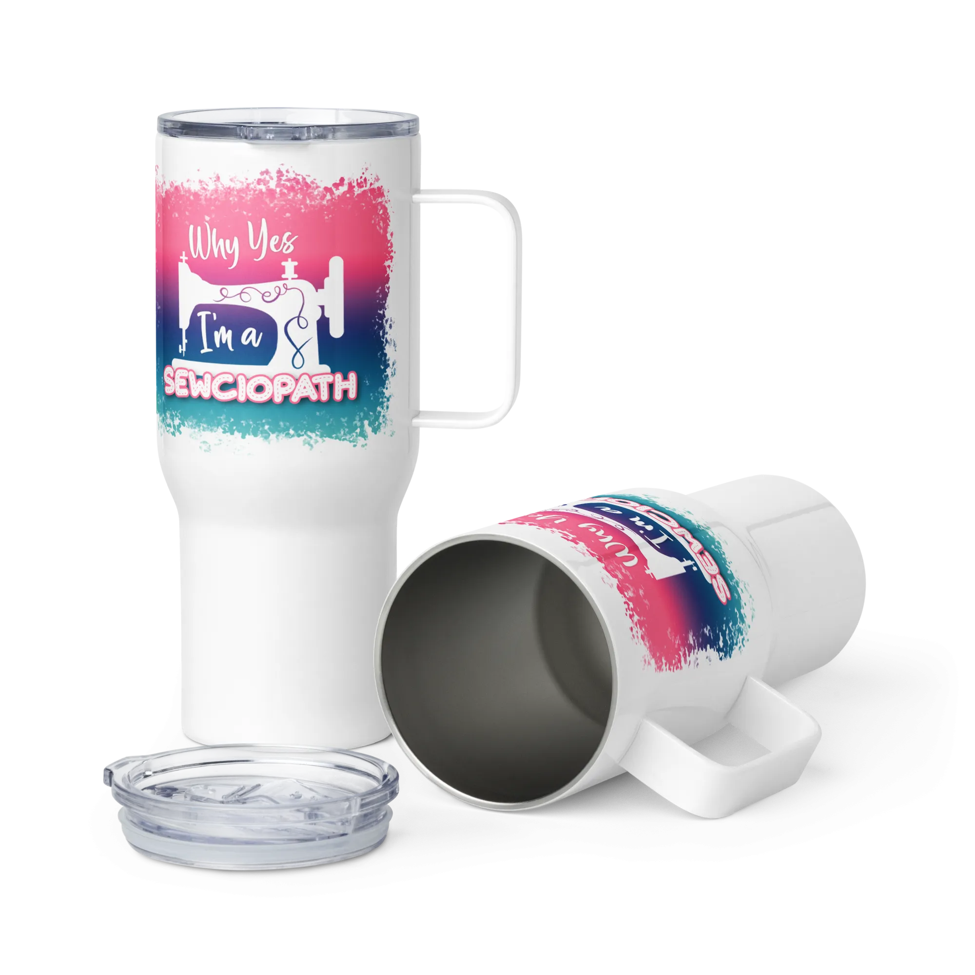 Sewciopath 25 oz Travel Mug