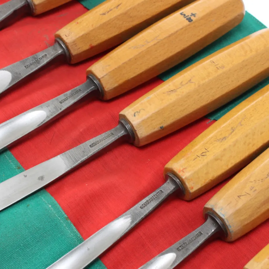 SOLD - 15 Piece Scharwaechter Carving Tool Set