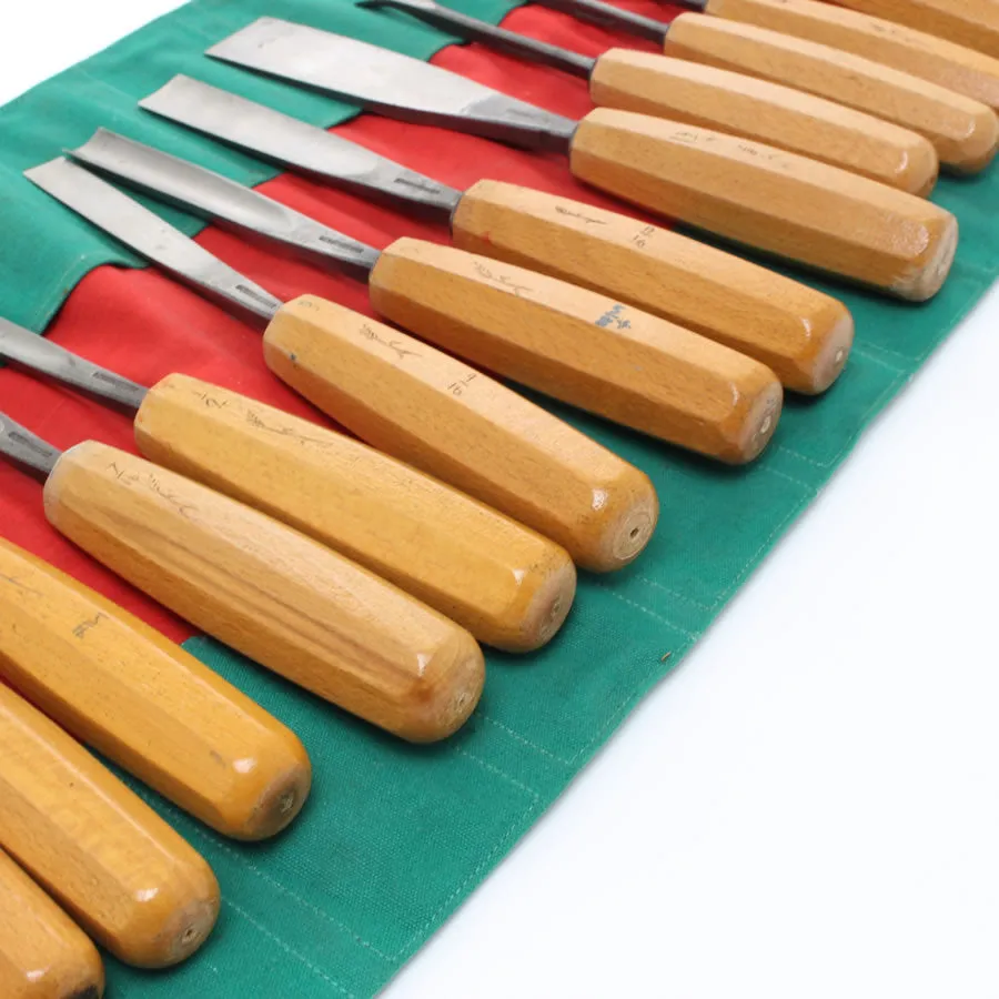 SOLD - 15 Piece Scharwaechter Carving Tool Set