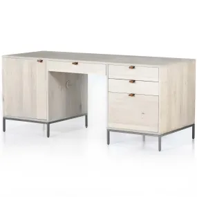 Trey Executive Desk, Dove Poplar