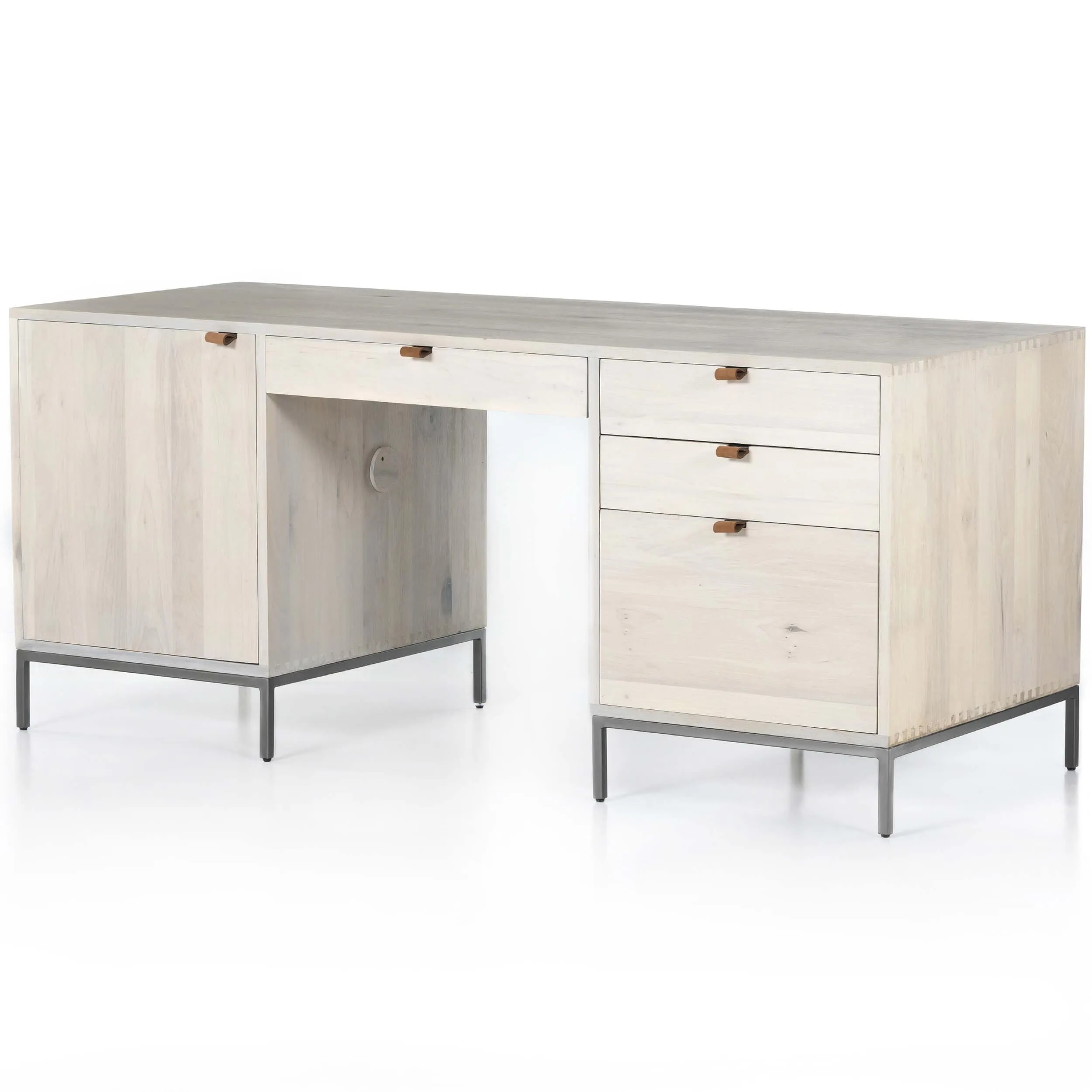 Trey Executive Desk, Dove Poplar