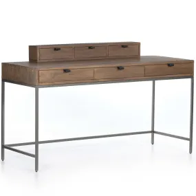 Trey Writing Desk With 3 Drawer Organizer
