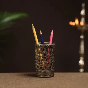 Tribal Odisha Dokra Handmade Pen Stand