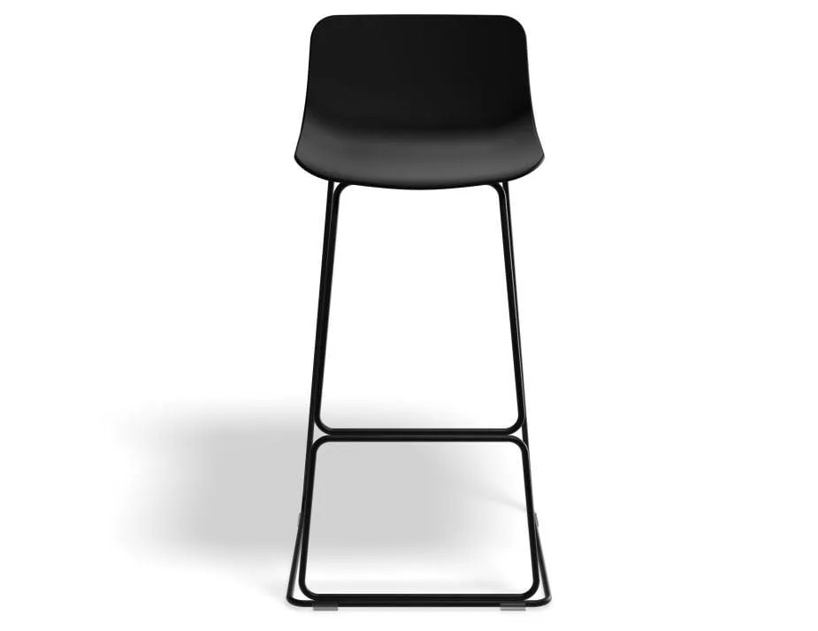 Umbria Stool - Black - Black Shell  - 77cm Commercial Bar Height