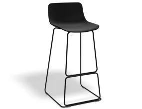 Umbria Stool - Black - Black Shell  - 77cm Commercial Bar Height