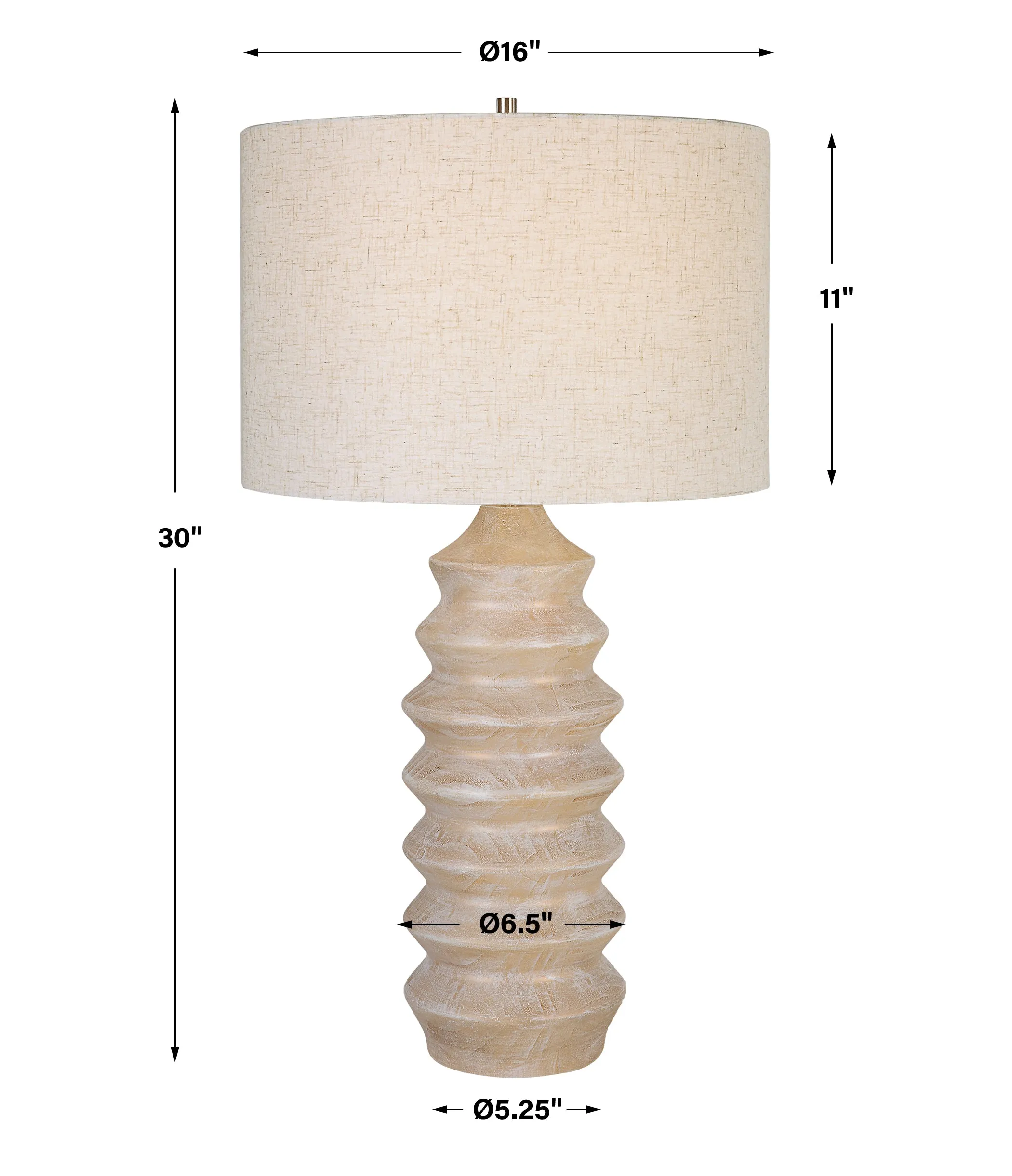 Uttermost Uplift Geometric Table Lamp