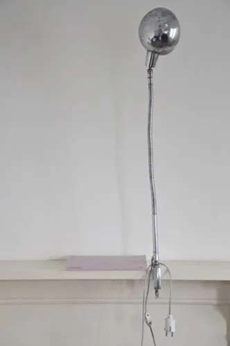 vintage industrial FRENCH JUMO 210 desk lamp with clamp 