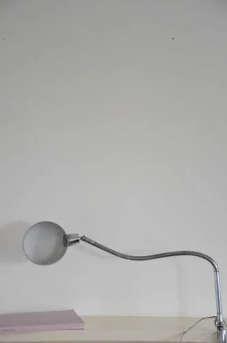 vintage industrial FRENCH JUMO 210 desk lamp with clamp 