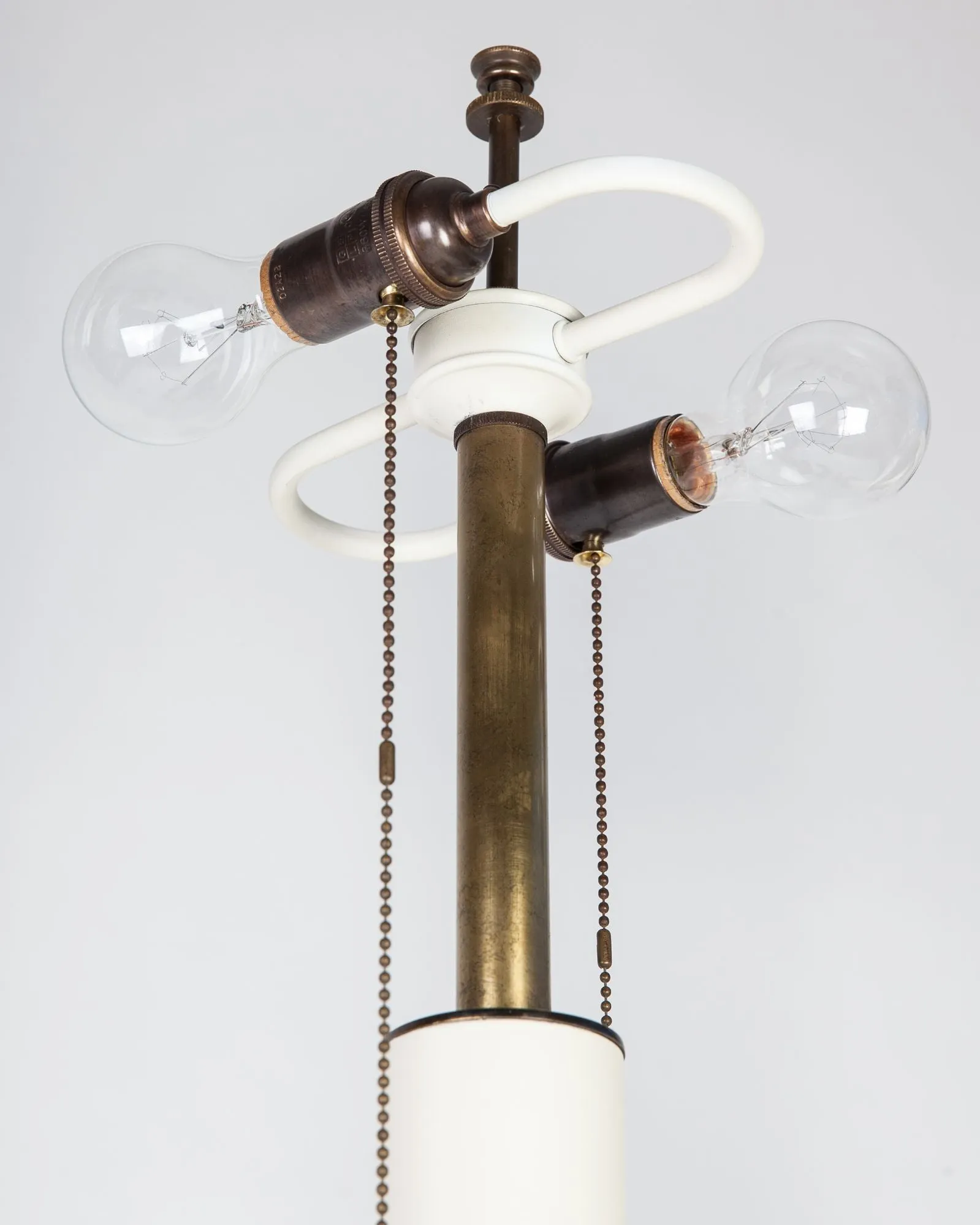 Vintage Turned Brass Stiffel Lamps