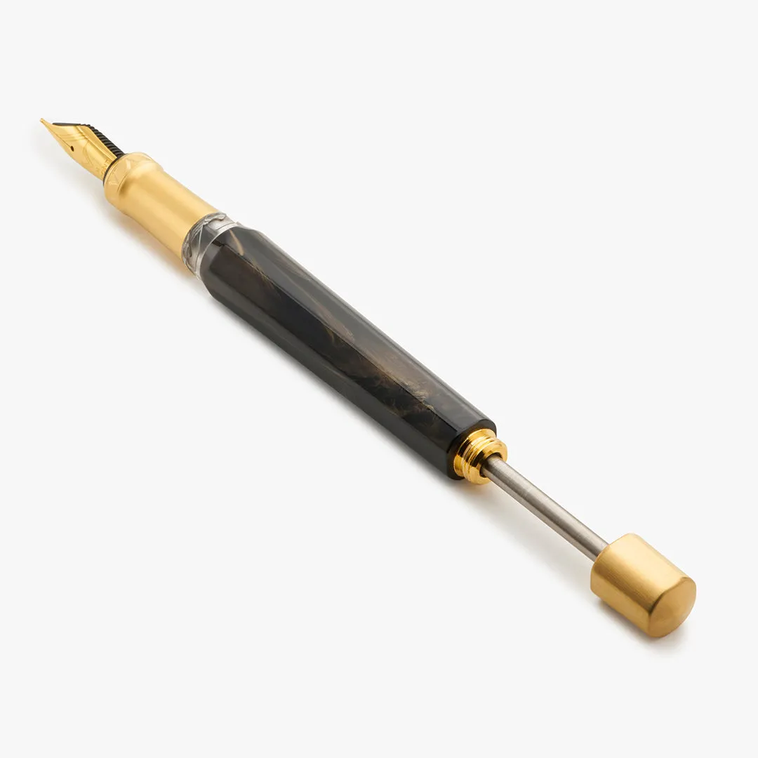 Visconti Opera Gold Fountain Pen D.S Black