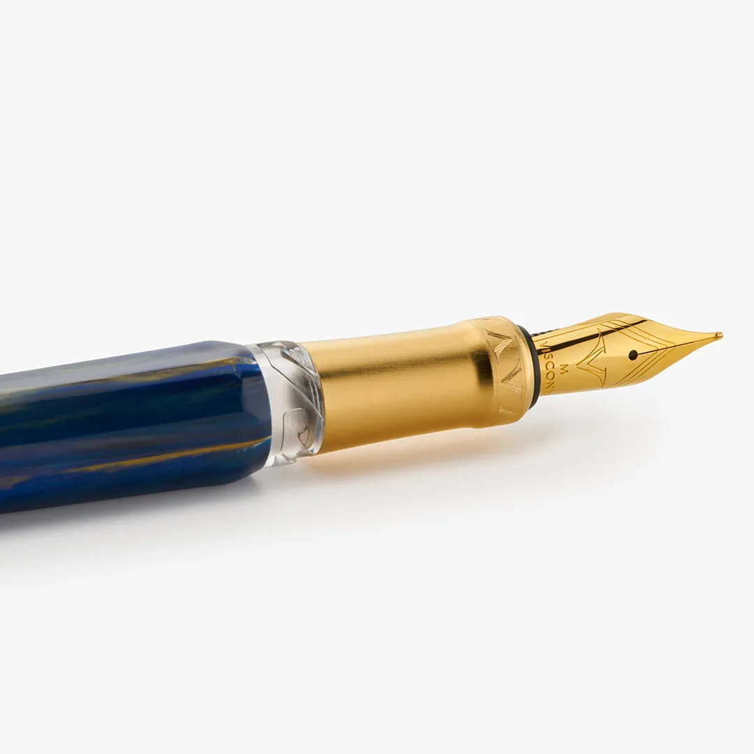 Visconti Opera Gold Fountain Pen D.S Blue
