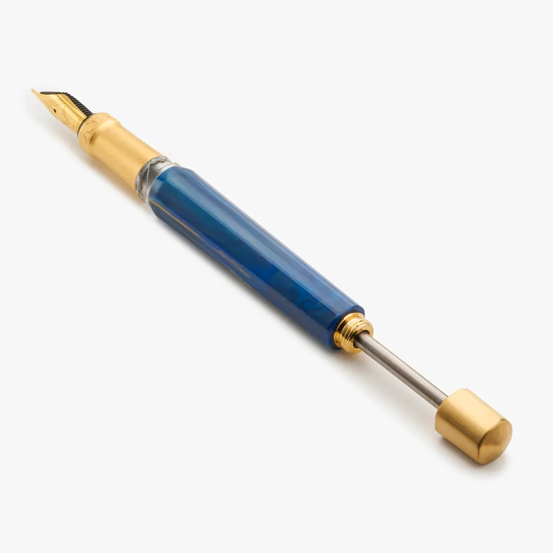 Visconti Opera Gold Fountain Pen D.S Blue