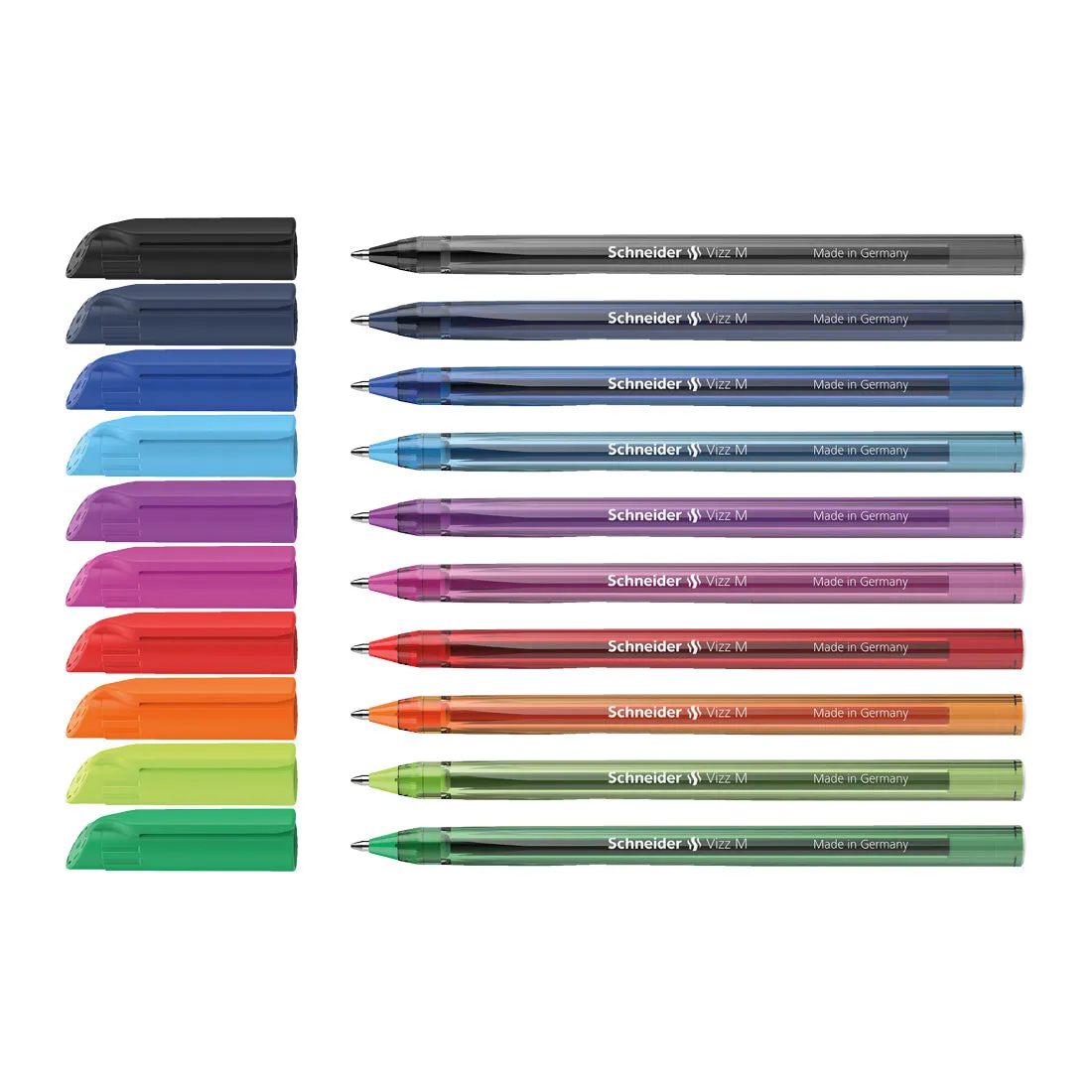 Vizz Ballpoint Pen M, Wallet 10 pieces - Assorted