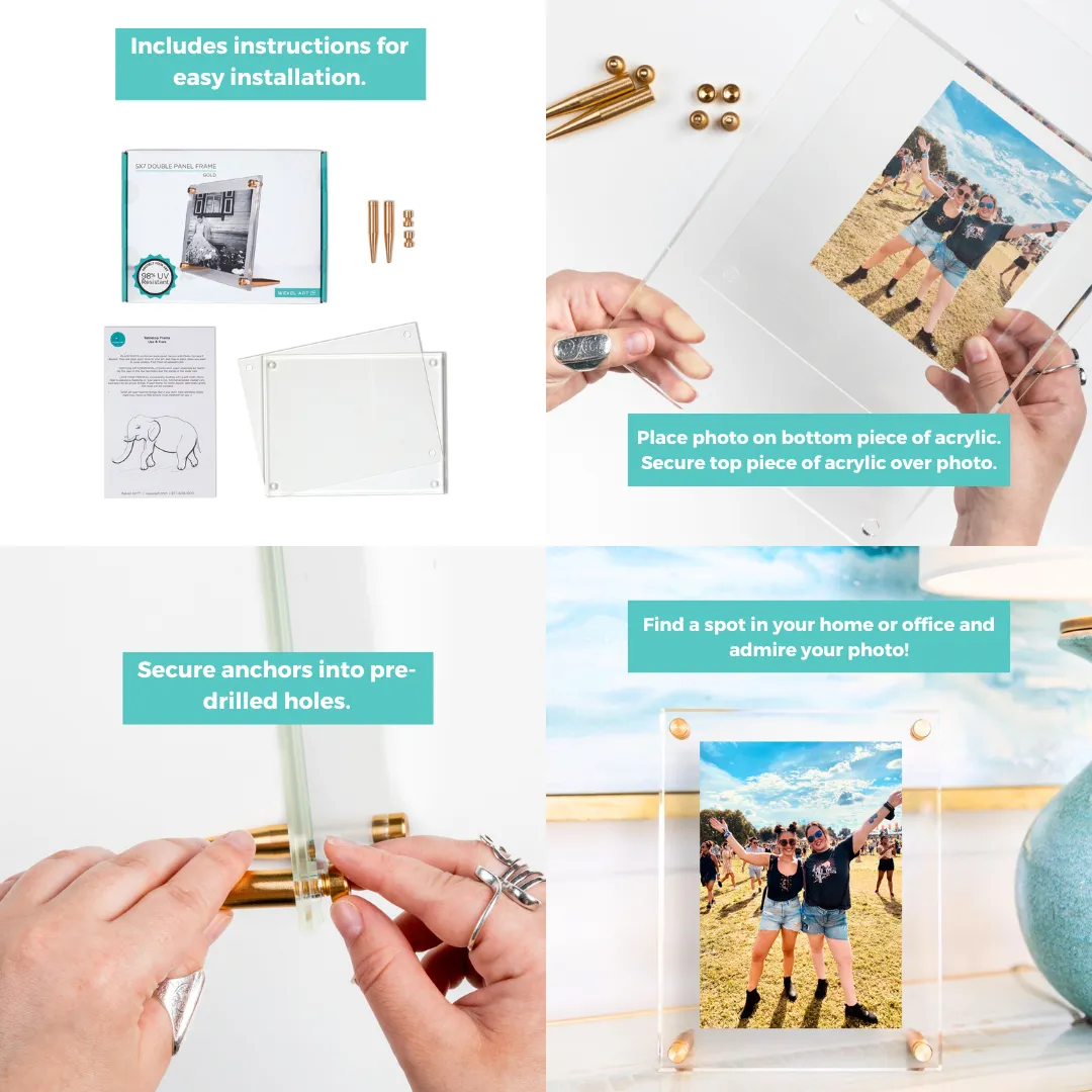 Wedding Acrylic Tabletop Float Frame