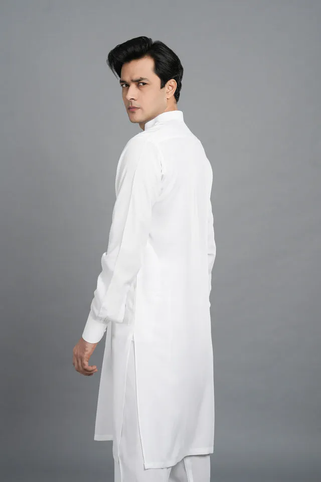 White Kurta Style | Shalwar Kameez  SQ-10