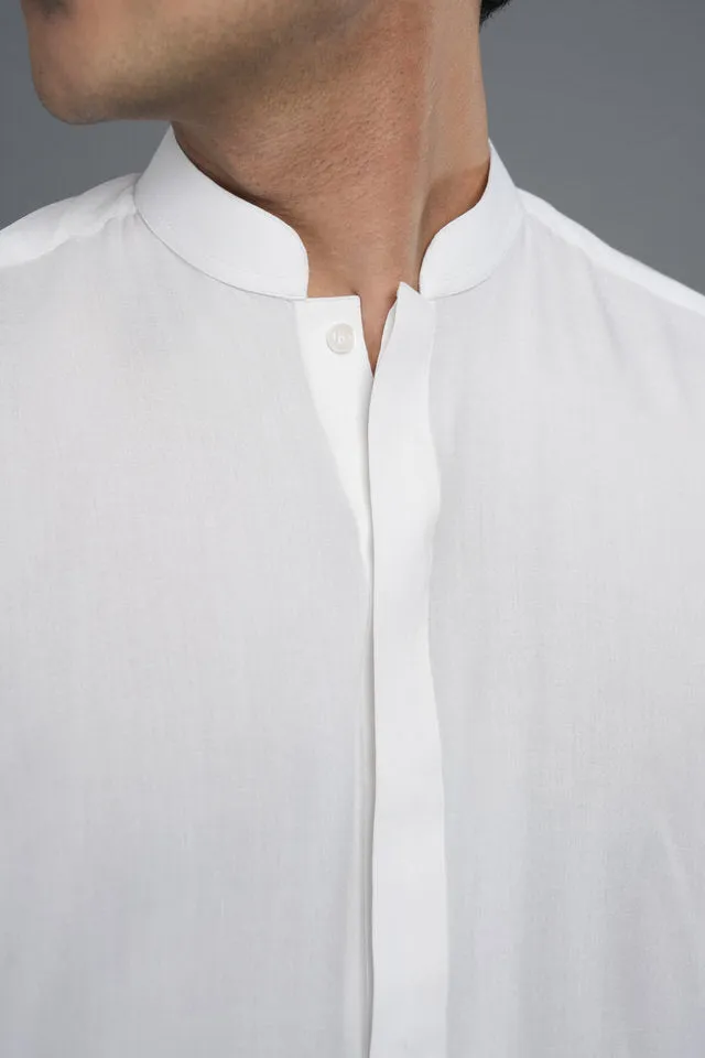 White Kurta Style | Shalwar Kameez  SQ-10