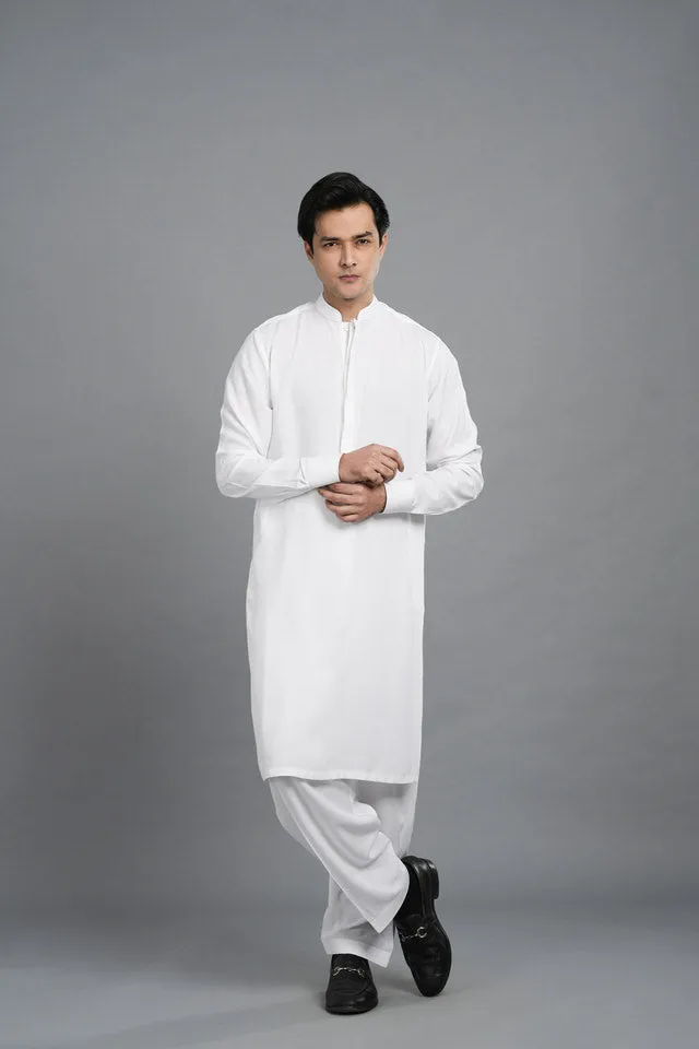 White Kurta Style | Shalwar Kameez  SQ-10
