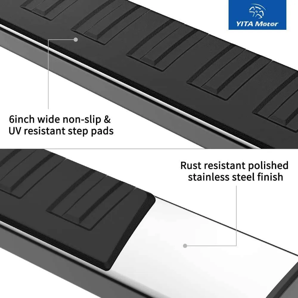 YITAMOTOR® 09-18 Dodge Ram 1500 Quad Cab, 19-24 Ram 1500 Classic 6" Running Boards Side Steps