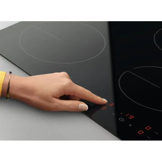 Zanussi ZHRN383K 29cm 2 Zone Ceramic Domino Hob, Black