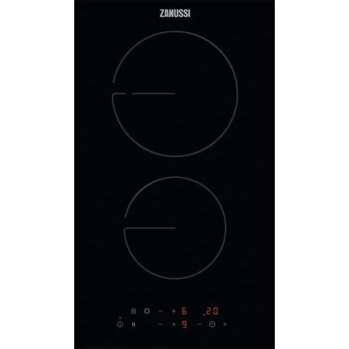 Zanussi ZHRN383K 29cm 2 Zone Ceramic Domino Hob, Black