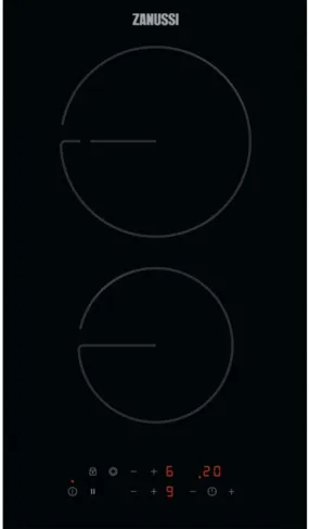 Zanussi ZHRN383K 29cm 2 Zone Ceramic Domino Hob, Black