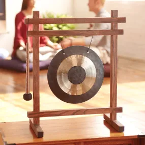 Zen Gong with Wood Frame